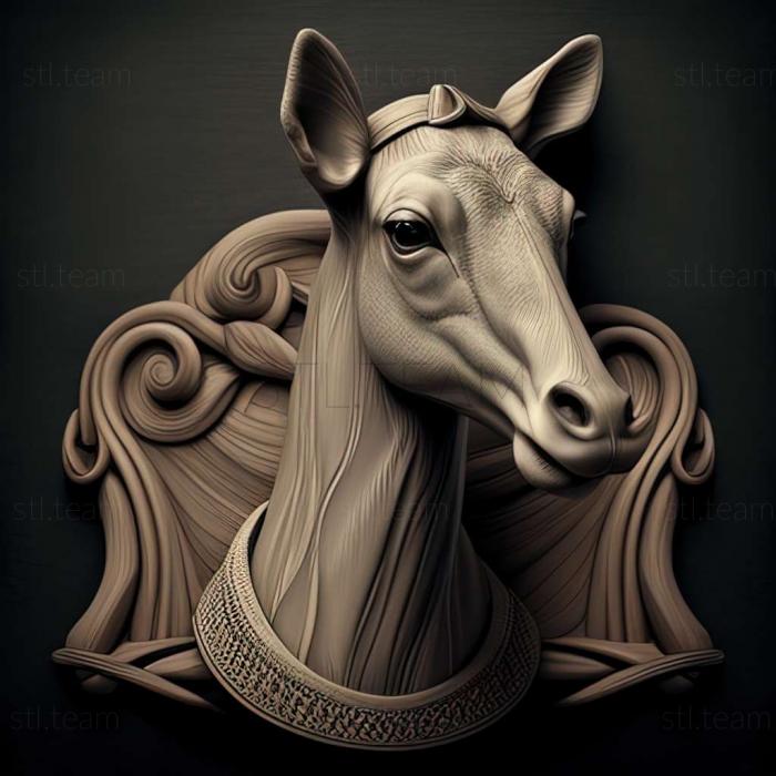 3D model Miss Baker famous animal (STL)